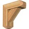 Ekena Millwork Traditional Craftsman Rough Sawn Bracket w/ Offset Brace, Western Red Cedar, 6"W x 16"D x 16"H BKT0604X16X16TRA04RWR - alternate 1